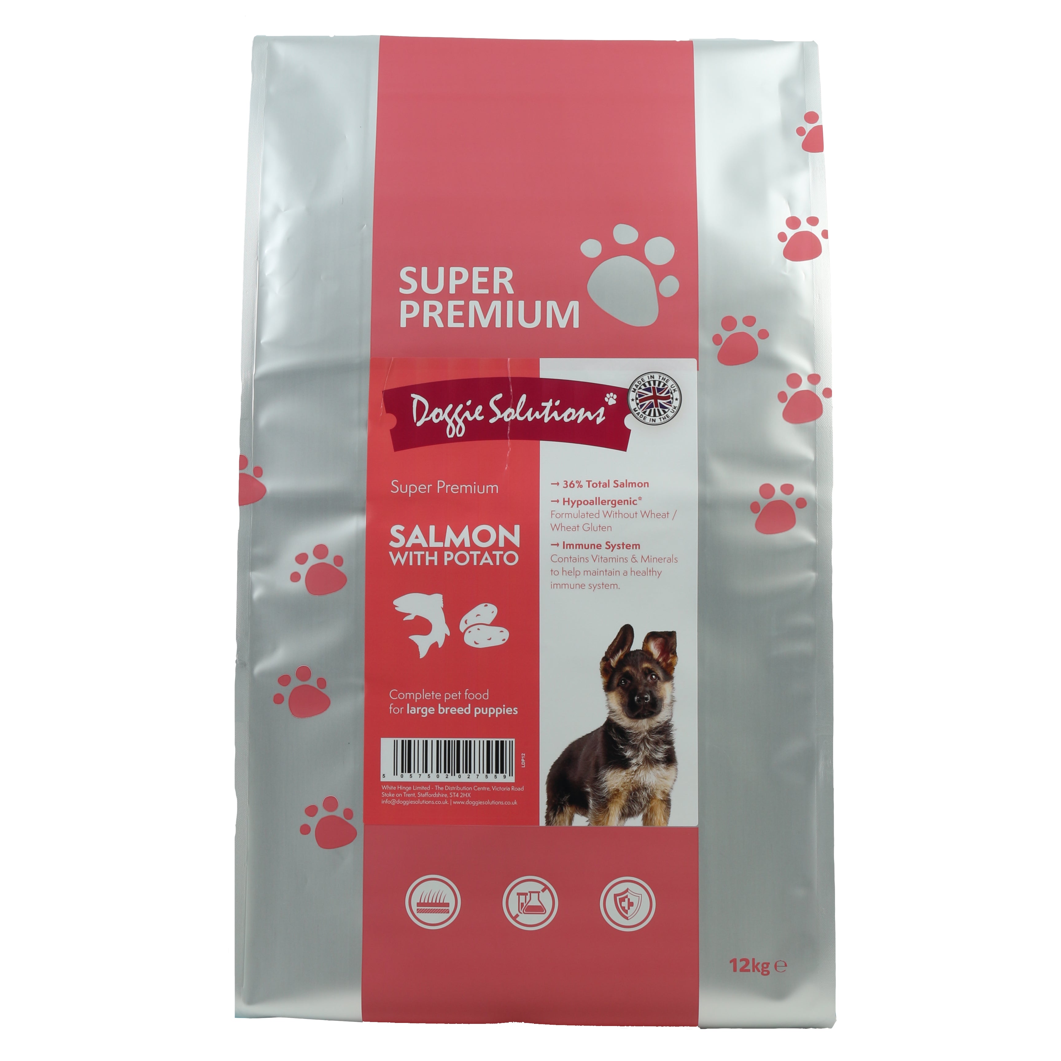 Large breed store puppy food salmon