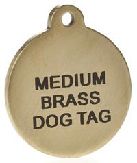 Brass Pet Tags.